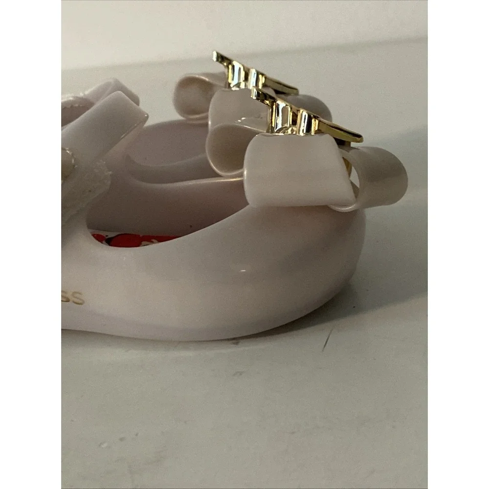 Mini Melissa Disney Princess Beige Gold Shoes Size 5